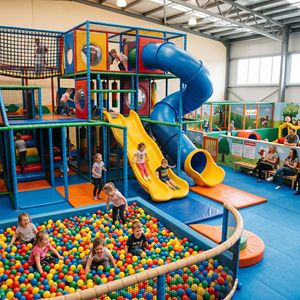 Aoleao Custom Safari Indoor Playground Ball <b>Pool</b> Spiral <b>Slide</b> Climbing for Kids Soft Play CE TUV CPC Certified - Product Image 1