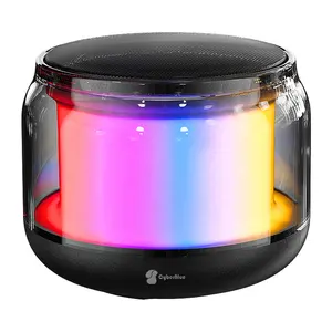 DS106 Pro Speaker Mini portabel, lampu Led warna-warni Rgb kontrol suara keras Subwoofer Radio 3d