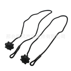 Cuerda de sujeción para la cubierta del maletero del coche, pieza de repuesto de plástico negro para Volkswagen Golf 1K6863447A - Product Image 1