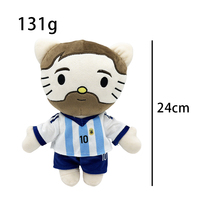 Nouvelle Peluche Chaton Arbitre en Forme Humaine, Rembourrée en Coton PP, Jouet en Peluche Chat de Dessin Animé, Vente en Gros, Cadeau Promotionnel