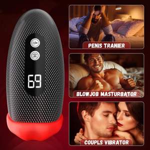 Masturbador masculino 360 ° envuelto 9 Tapping vibrador masculino bomba de pene APP Control LCD máquina sexual para hombres Stroker juguetes sexuales masculinos para hombres - Product Image 5