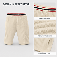 Pantaloncini Casual da Uomo all'Ingrosso con Strisce a Contrasto e Coulisse in Vita, Ideali per l'Estate e la Spiaggia, con Tasche, Vestibilità Ampia e Leggeri