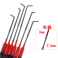 6 pièces d'outils de réparation de bosses sans peinture pour carrosserie automobile, comprenant crochets et tiges de précision, pour l'élimination de petites bosses par débosselage automatique