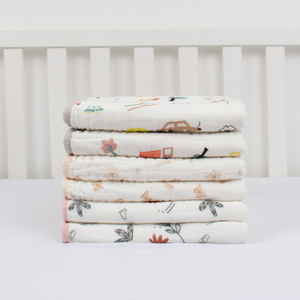 Coperta stampata <span class=keywords><strong>In</strong></span> cotone 100 Super morbida per bambini 6 strati di coperta di mussola <span class=keywords><strong>In</strong></span> Stock - Product Image 3