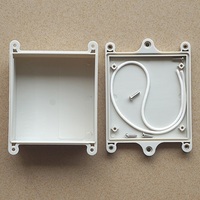 Caja de Plástico Impermeable de 90*85*40mm con Orejas para Montaje en Pared, Carcasa Electrónica de ABS para Transmisor de Temperatura y Humedad