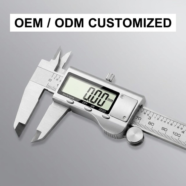 Digital Vernier Caliper LCD Electronic Altimeter Micrometer Tool Plastic Ruler 0-150mm 0-100mm DIY OEM 3-Year Warranty Model