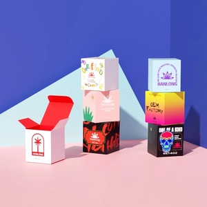 Custom Printed Color Cosmetic Packing Folding Perfume Paper Packaging Gift Box with Logo - Product Image 1