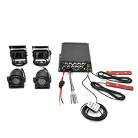 Voiture de gestion de flotte autobus scolaire CCTV 4ch 4 canaux kit AHD 3G 4G GPS WiFi MDVR Ai Mobile DVR Monitor System