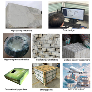 Mosaico de Mármol de Lujo en Forma de Gota de Agua, Piedra Natural para Proyectos de Villas y Hoteles de Alta Gama, Proyectos Gubernamentales y Comerciales - Product Image 5