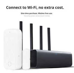 Alarme de Segurança Residencial WIFI <span class=keywords><strong>Detector</strong></span> Magnético Inteligente para Portas e Janelas Alarme Sem Fio com Alcance de Detecção de 60m - Product Image 2