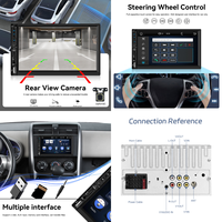 Podofo 2 Din 7 ''sans fil CarPlay/Android Auto autoradio IPS écran tactile voiture stéréo BT FM USB AUX carte SD EQ voiture lecteur MP5