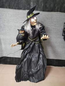 Halloween effrayant maison hantée effrayante décoration <span class=keywords><strong>Secret</strong></span> Room Escape Props sorcière lumineuse électrique avec décoration de hibou - Product Image 6