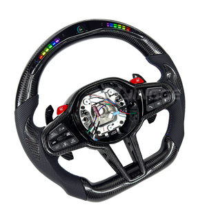 พวงมาลัยหนังแบบสปอร์ต LED คาร์บอนไฟเบอร์แบบกำหนดเองรุ่นอัปเกรดสำหรับ G01_G02_G05_G06_G11_G12_G15_G20_G22_G28_G29_G30_G80 M5 X3 X6 - Product Image 2