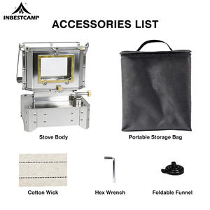 INBESTCAMP Réchaud de camping au kérosène, chauffage sûr, combustible inclus, brûleur de grill, pétrole, paraffine - Product Image 4