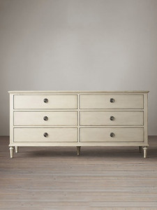 <span class=keywords><strong>Commode</strong></span> sur mesure Louis XVI en bois massif avec pieds cannelés, 6 tiroirs, en <span class=keywords><strong>noyer</strong></span> et chêne, pour chambre à coucher ou meuble TV - Product Image 4