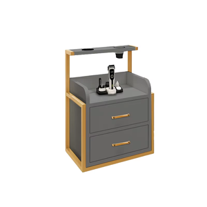 Casier à outils de <span class=keywords><strong>coiffure</strong></span> en bois durable à fixer au mur, style moderne, équipement de salon de <span class=keywords><strong>coiffure</strong></span> pour salle de bain et salon - Product Image 2