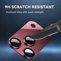 Protection d'objectif d'appareil photo pour téléphone, couverture intégrale en métal, anti-effraction, sans bulles, anti-chute, 9H pour iPhone 17, 17 Pro, 17 Pro Max, 18 Pro, 18 Pro Max