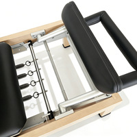 Reformer Pilates Classique en Bois d'Érable de Haute Qualité pour Studio – Équipement d'Exercice en Bois d'Érable pour Pilates