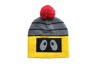 Logo personalizzato lavorato a maglia all'aperto morbido berretto a forma di animali