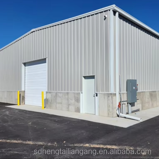 Steel Structure Large Span Prefabricated Warehouse Workshop Metal Steel Shed Customized Material