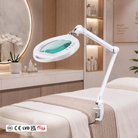 1.75X Clamp Multi Joint Metal Arm Illuminated Magnifier Light Magnifying Lamp for Intricate Manicure Work Within Nail Art Salons