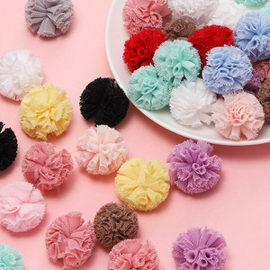 Pompons en maille élastique 1,5 cm, accessoires de vêtements DIY pour la création de bijoux, fournitures artisanales faites à la main - Product Image 1