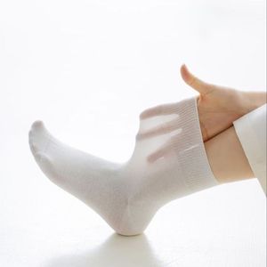 Women's Summer Thin Seamless Socks Cotton Breathable Mid Calf Style Casual Wear - Product Image 5