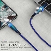 Cable USB de Carga Rápida de 2.4A para iPhone Origin, 1m 2m 3m, Cable Trenzado Resistente para Teléfono Móvil, Cable de Carga de Datos