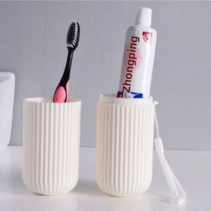 Portable Travel <b>Toothbrush</b> Holder Cup Set,Collapsible Silicone Mouthwash Cup With <b>Case</b> for Camping Business Trip Home - Product Image 1