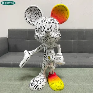 Fashion Electroplating Mickey Mouse Action Figure Simple Modern