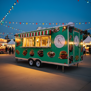 Camion de restauration mobile CAMPTRL Kebab BBQ, cuisine mobile, voiture de restauration, camion de restauration avec cuisine complète, chariot de restauration pour hamburgers et pizzas - Product Image 1