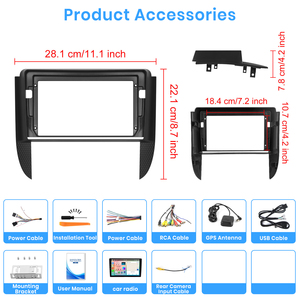 Podofo 9 ''android đài phát thanh xe Khung 4 + 64 gam không dây Carplay Android Auto/Wifi cho Chevrolet Aveo <span class=keywords><strong>LS</strong></span> Sedan 2005 2008 tùy biến - Product Image 6