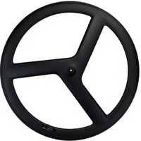 Jeu de roues de vélo à pignon fixe en fibre de carbone à bas prix, fabriqué en Chine, moyeux de vélo de piste à roulements à billes, avant 3 rayons, arrière 88 rayons, modèle R508