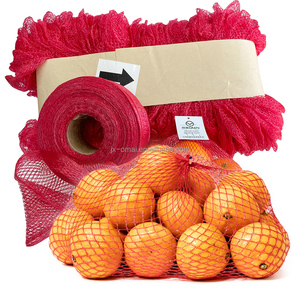 Geri dönüşümlü PE PP boru şeklindeki örme <span class=keywords><strong>Net</strong></span> kol rulo örgü çanta soğan <span class=keywords><strong>Net</strong></span> çuval dokuma süpermarket dokuma deniz ürünleri mısır - Product Image 5