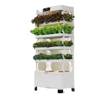 Jardinière intelligente hydroponique Bluetooth moderne à LED pour débutants, pour faire pousser des micro-légumes à la maison