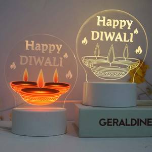 家居灯排灯节装饰品批发照明礼品供应商Dussehra Vijayadashami印度发光二极管排灯节礼品 - Product Image 3