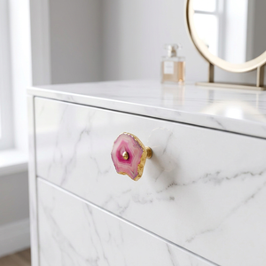 AK Brass Decorative Agate Stone & Metal Cabinet Handle Multi Color Finish Wholesale Price Shelf Drawer Furniture Luxury <b>Hardware</b> - Product Image 1