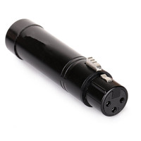 Nouveau transmetteur sans fil DMX512 2,4 GHz noir avec prise XLR 3 broches et mini récepteur DMX512 avec prises EU/US/UK/AU