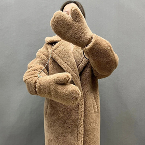 Gants en laine d'agneau chauds d'automne et d'hiver Jancoco en gros, <span class=keywords><strong>mitaines</strong></span> en fourrure d'agneau véritable personnalisées pour femmes - Product Image 6