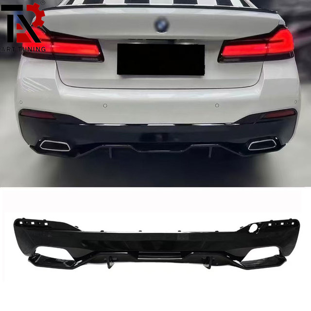 G30 MP Style Gloss Black Plastic Rear Diffuser for BMW 5 Series G30 M Sport Rear Bumper Diffuser New Condition