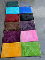 Tapis de prière en velours pour Ramadan, chaise islamique, Super doux, mélange de couleurs