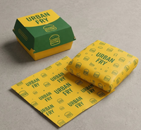 Boîte d'emballage personnalisée pour poulet frit, sac en papier, emballage alimentaire à emporter avec logo, fabricant d'emballages pour la restauration rapide OEM