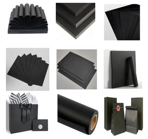 Manufacturer Gift Craft Black Paper 70*100cm Size Black Paper Board Sheets - Product Image 3