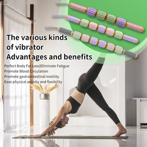 シリコンウッドセラピーマッサージツールマッサージャーハンドヘルドローラートリガーポイントマッサージャースティックボディ彫刻用手動ローラースティック - Product Image 2