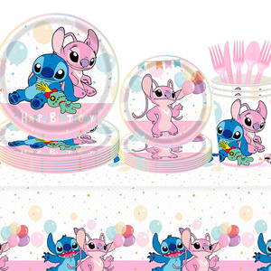 Juego <span class=keywords><strong>de</strong></span> Servilletas, Mantel <span class=keywords><strong>y</strong></span> Vasos con Diseño <span class=keywords><strong>de</strong></span> Personajes <span class=keywords><strong>de</strong></span> Dibujos Animados <span class=keywords><strong>de</strong></span> <span class=keywords><strong>Stitch</strong></span> <span class=keywords><strong>y</strong></span> <span class=keywords><strong>Lilo</strong></span> para Decoración <span class=keywords><strong>de</strong></span> Fiestas <span class=keywords><strong>de</strong></span> Cumpleaños, Venta al Por Mayor - Product Image 2