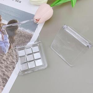 Mini paleta de sombras de ojos de 9 compartimentos, transparente, cuadrada, prensada, con nueve colores, para maquillaje de ojos. - Product Image 2