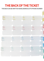 Papier thermique de haute qualité pour billets de loterie, avec revêtement supérieur, numérotation à double brouillon, rouleau de billets de tombola