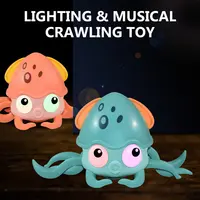 Kinder elektronische musikalische Krabbe Quietschendes Gehen Interaktives Lernen Kleines Plastik tanzen Baby Sensory Crawling Crab Toy für Kinder