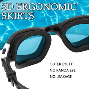 Kính bơi chuyên nghiệp dành cho nhà máy, kính bơi người lớn, hệ thống chống mờ và chống tia UV có thể điều chỉnh, dây đeo chống trượt - Product Image 6