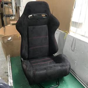 Sedili da Corsa Universali RECARO SR3 in Pelle Scamosciata Blu con Binari a Doppio Blocco per Auto - Product Image 2